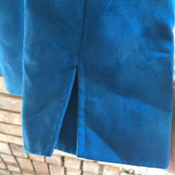 Evan Picone Teal Zip Up Jacket - Picture 6 of 7